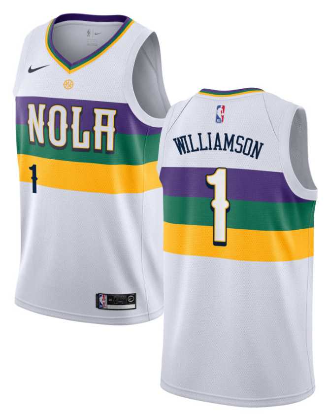 Pelicans 1 Zion Williamson White City Edition Nike Swingman Jersey Dzhi,We sell and wholesale Pelicans 1 Zion Williamson White City Edition Nike Swingman Jersey Dzhi on line form chian!